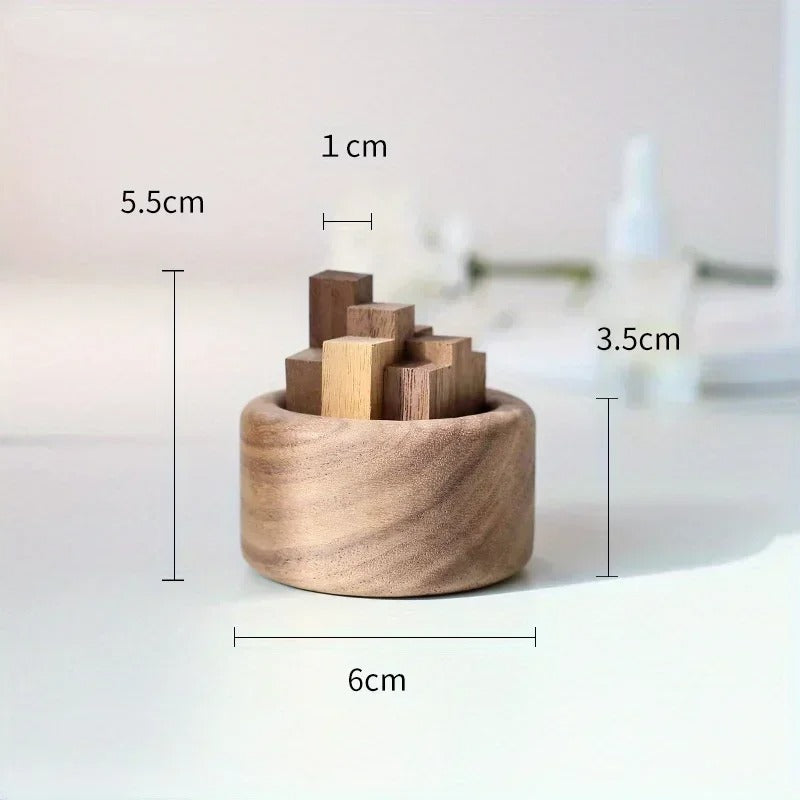 NEW Essential Oil Diffuser Wood Unique Eco-Friendly Fireless Aroma Aromatherapy Fragrance Diffused Home Office Decoration Crafts