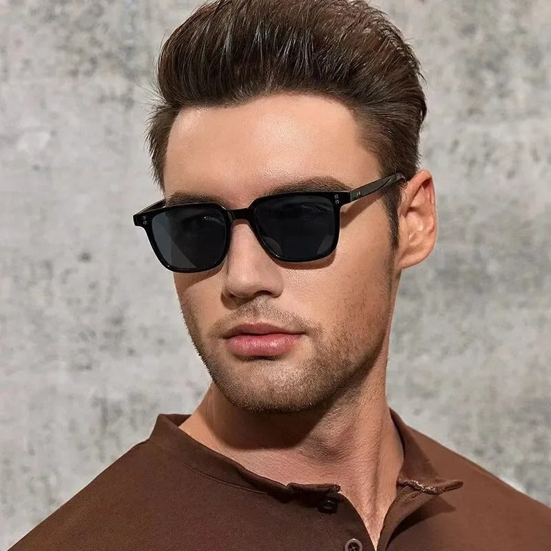 New Square Sunglasses for Men Women 2025 Vintage Fashion Goggle Driving Sun Glasses Frame UV400 Male Eyewear Sunglasses for Men