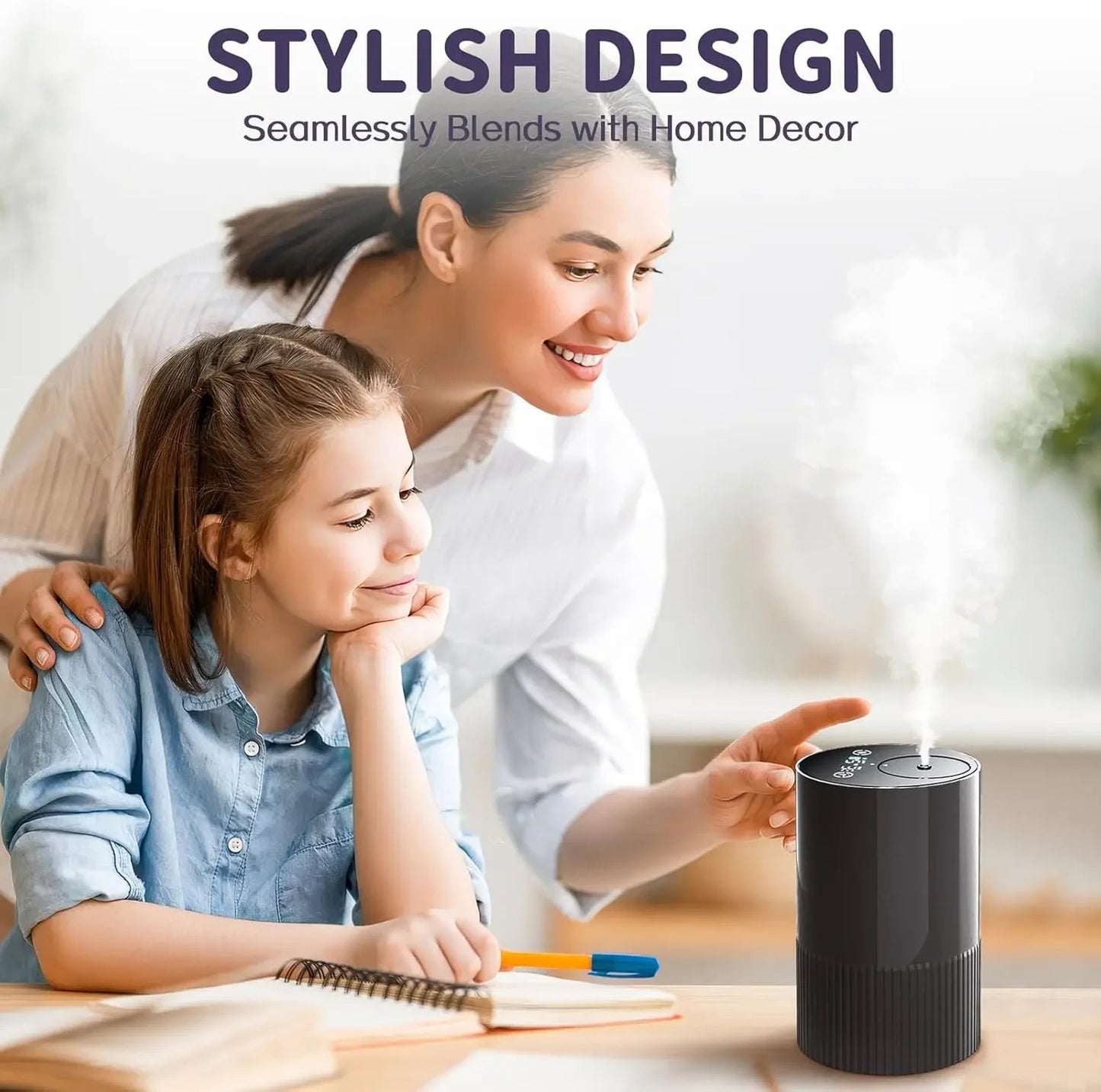 Essential Oil Diffuser Portable Cordless Diffuser Battery Operated for Car Office Home USB Rechargeable Scent Diffusers